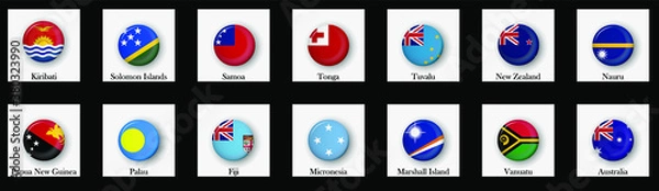 Obraz set of flags of the world