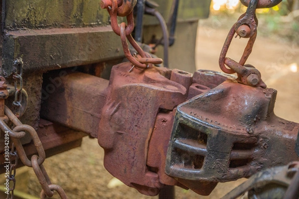 Fototapeta Railway Coupling