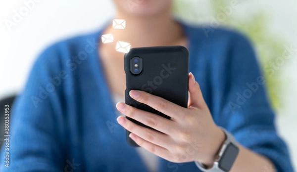 Fototapeta メール・スマートフォン