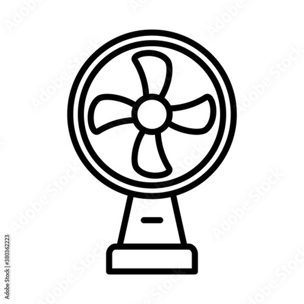 Obraz Electric Fan Icon Design Vector Template Illustration
