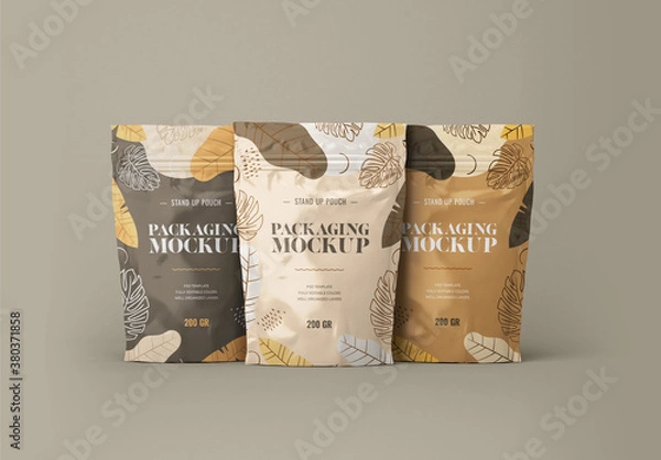 Obraz Wstań makiety woreczków