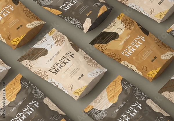 Obraz Wstań makiety woreczków