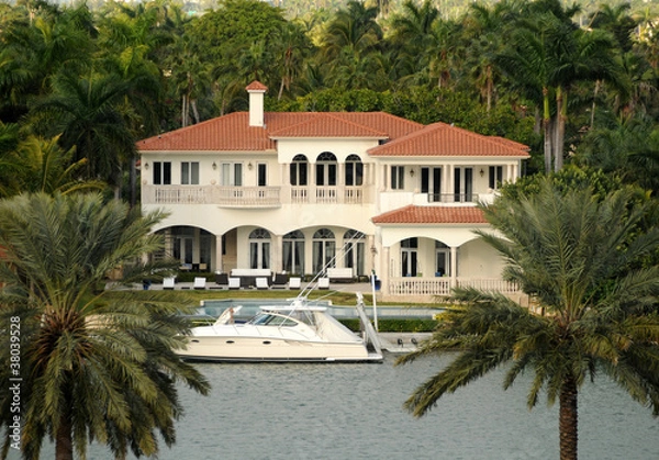 Obraz Luxury waterfront home
