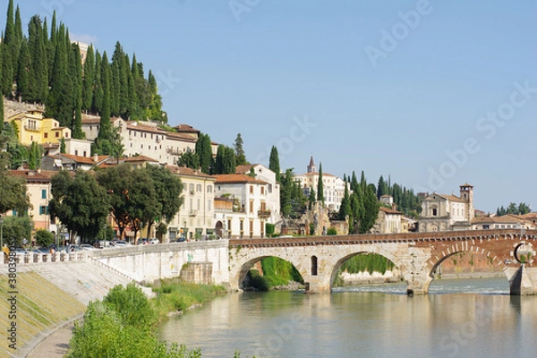 Obraz Ponts de pierre à Vérone