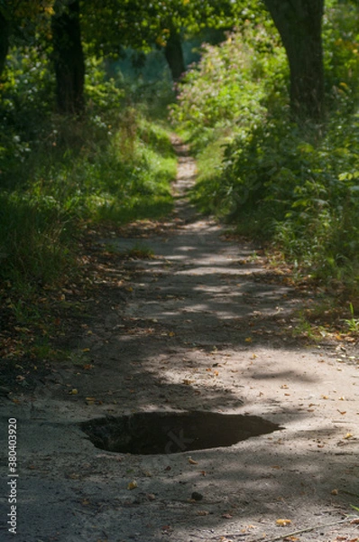 Fototapeta hole in the road