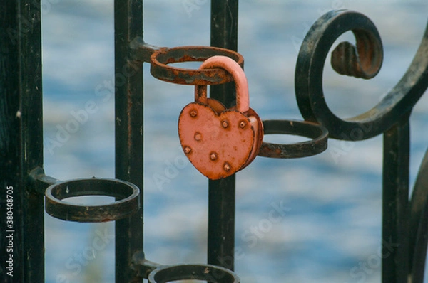 Fototapeta heart lock