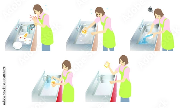 Fototapeta キッチン流し台