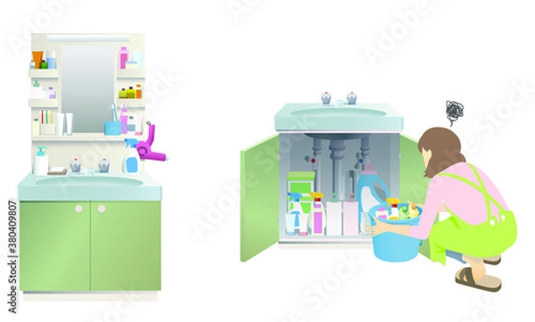 Fototapeta 洗面台