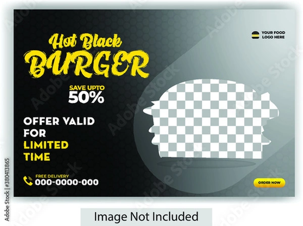 Obraz Food Web Banner template vector
