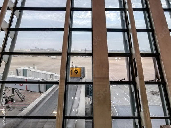 Obraz airport gate view