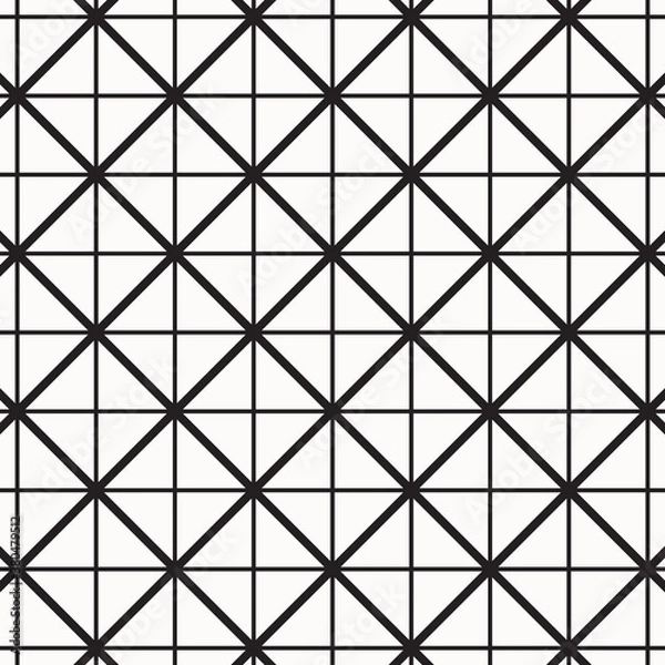 Fototapeta Geometry of triangle and square on background. vector pattern. pattern is on swatch panel.
