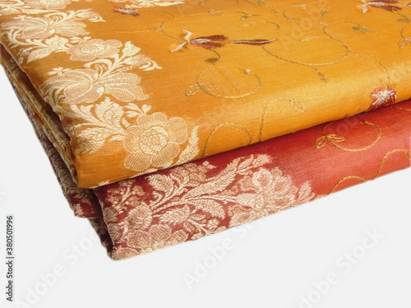 Fototapeta Indian sari on isolated background