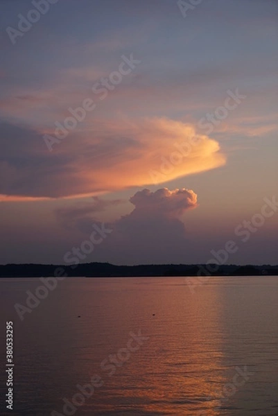 Fototapeta 北浦の夕景