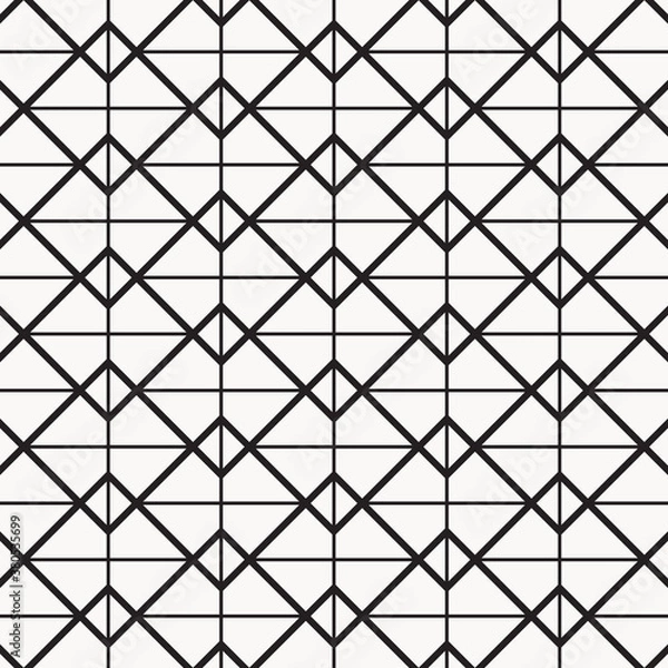 Obraz Geometry of triangle and square on background. vector pattern. pattern is on swatch panel.