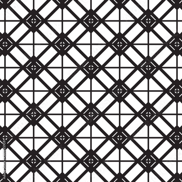Obraz Geometry of triangle and square on background. vector pattern. pattern is on swatch panel.