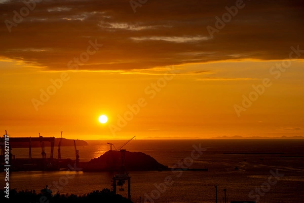 Fototapeta 長崎の夕陽