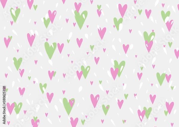 Fototapeta festive multicolored background with hearts