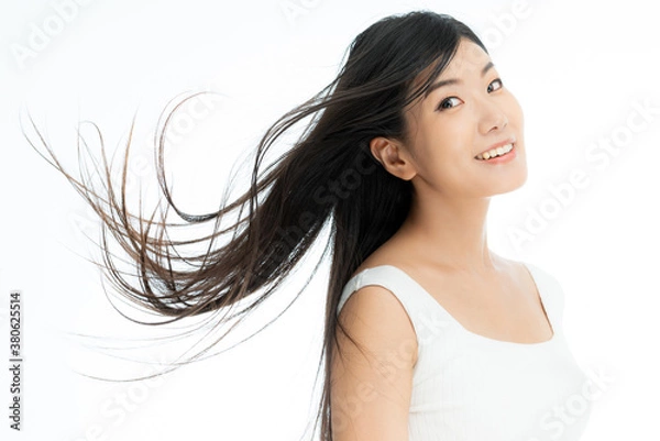 Obraz 髪のイメージ 女性の長いストレートヘア