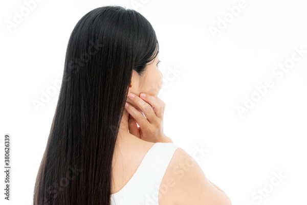 Obraz 髪のイメージ 女性の長いストレートヘア