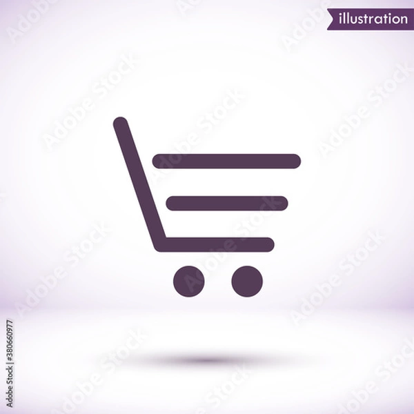 Fototapeta Basket   vector icon , lorem ipsum Flat design