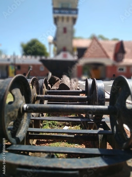 Obraz ruedas de vagon