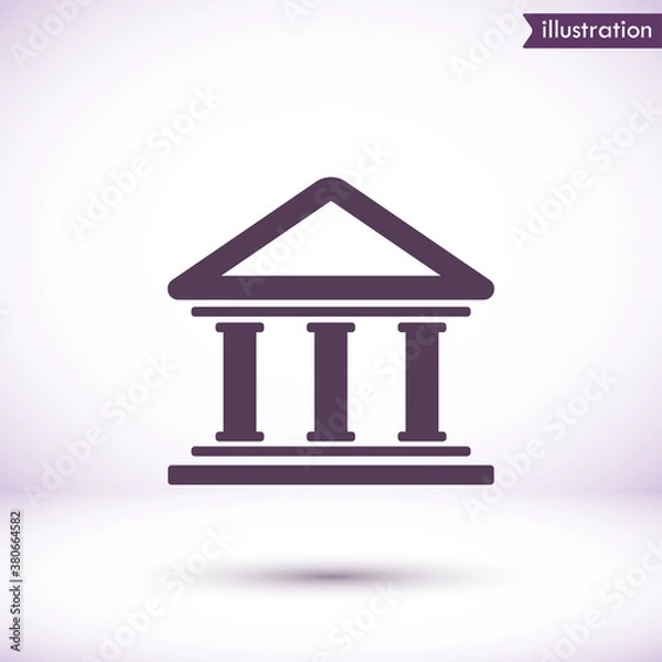 Fototapeta Bank  vector icon  , lorem ipsum Flat design