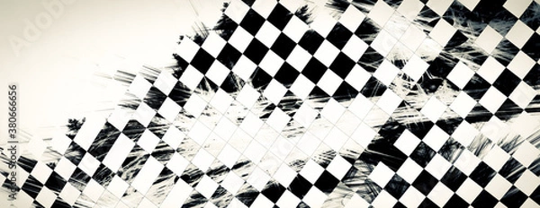 Obraz Unusual background in contrast colors. Texture with complex geometric pattern