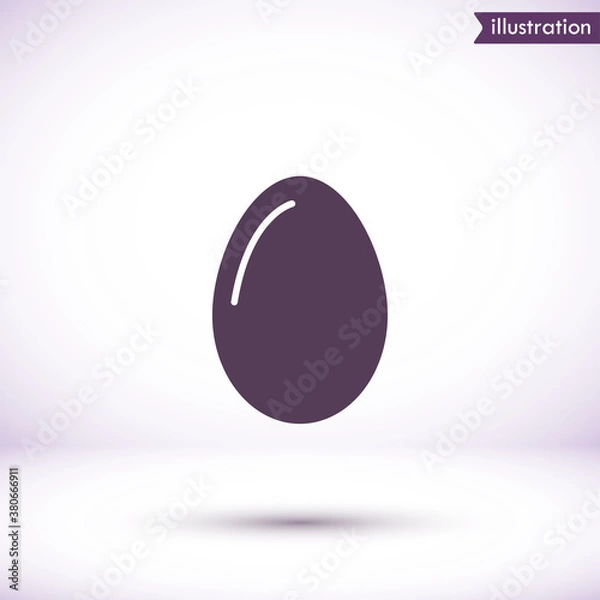 Fototapeta egg icon vector, solid illustration , lorem ipsum Flat design