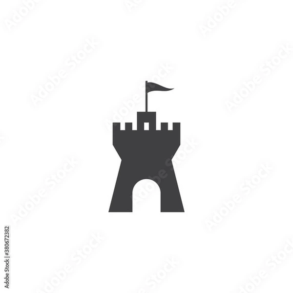 Fototapeta Castle Logo Template vector symbol