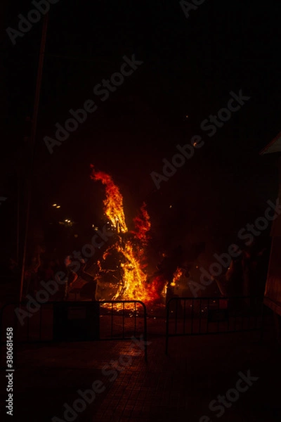 Obraz Fire burning las fallas