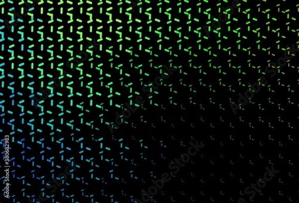 Obraz Dark Multicolor vector texture with colored lines.