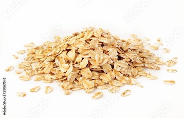 Obraz oats on white background
