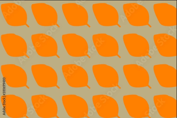 Fototapeta simple autumn leaf pattern design, this design is perfect for decorating walls, backgrounds etc.