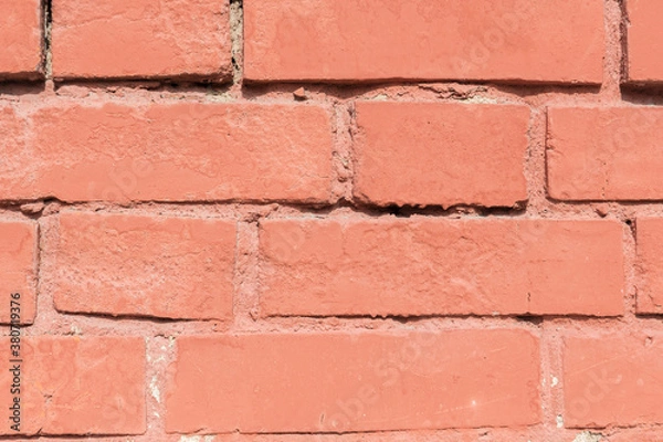 Obraz Old red bricks wall.Textures background. Old brickwork