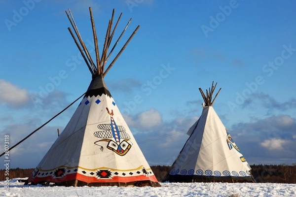 Fototapeta Classic native Indian tee-pee