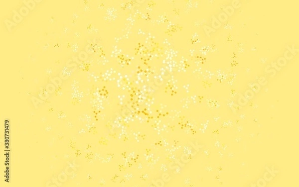 Fototapeta Light Orange vector texture with artificial intelligence concept.