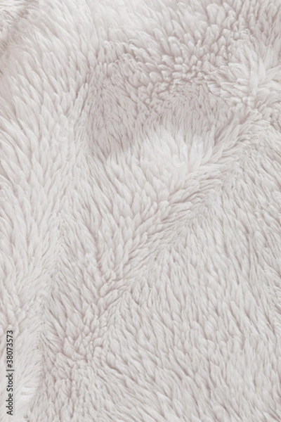 Fototapeta High Resolution fur furry white textured background