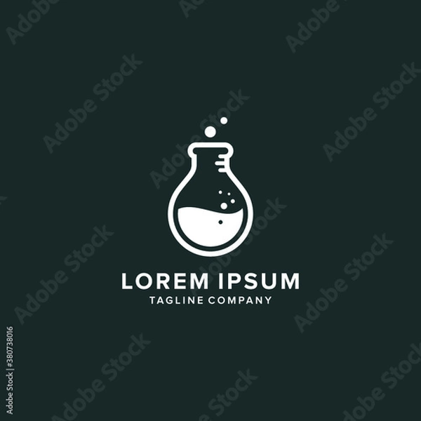 Fototapeta vector logo Labs icon botle illustrations
