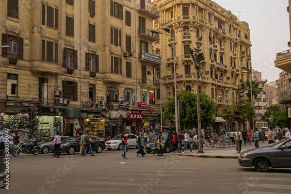 Fototapeta Architecture and street scene from Egypt, El Cairo 2018