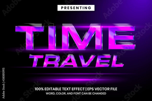 Fototapeta Futuristic cinematic title text effect