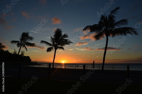 Fototapeta 海　サンセット　夕焼け