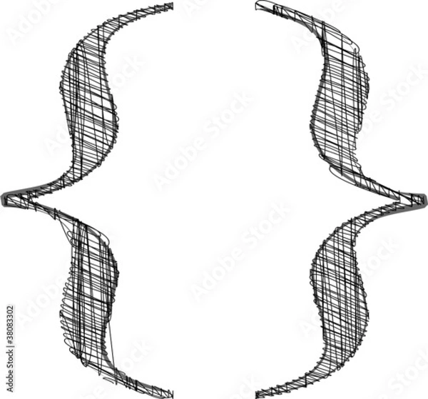 Fototapeta Hand draw font. Vector illustration
