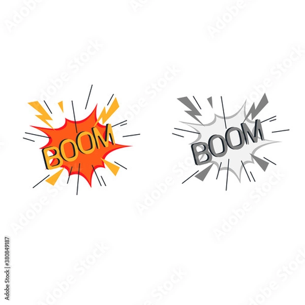 Obraz Boom. Speech bubble, vector illustration