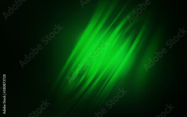 Fototapeta Dark Green vector abstract blurred background. Glitter abstract illustration with gradient design. The best blurred design for your business.
