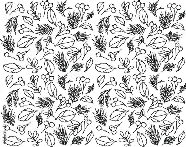 Fototapeta seamless pattern with flowers