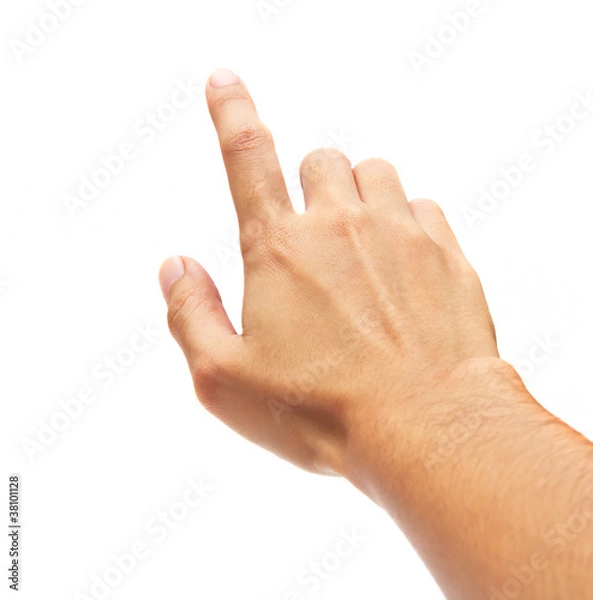 Obraz hand touching screen