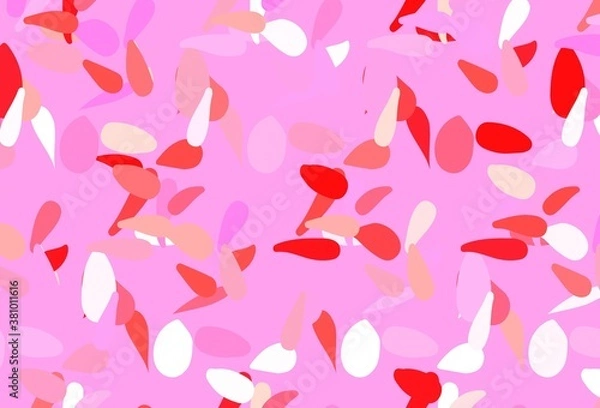 Fototapeta Light Pink vector backdrop with dots.