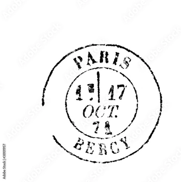 Fototapeta Cachet a date de 1871