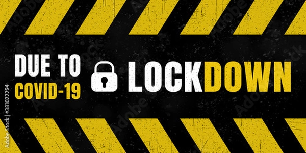 Obraz Lockdown - due to covid-19