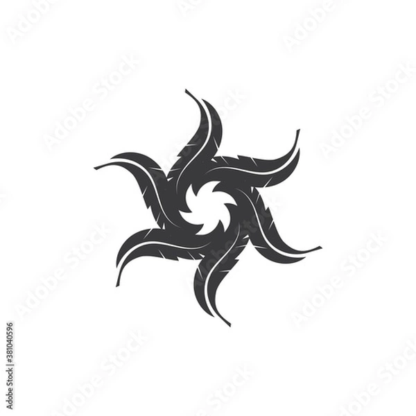 Fototapeta feather icon illustration vector template